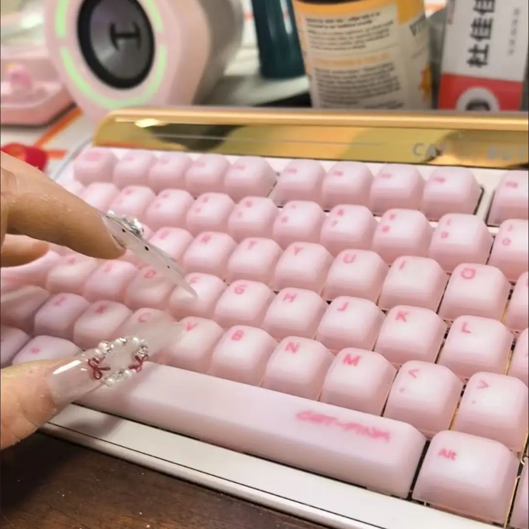 87 Keys Silicone Keycap Jelly Pudding for MX Switch Chreey Profile Keycaps for ANSI Mechanical Keyboard Made68 Mad68 Wooting 60