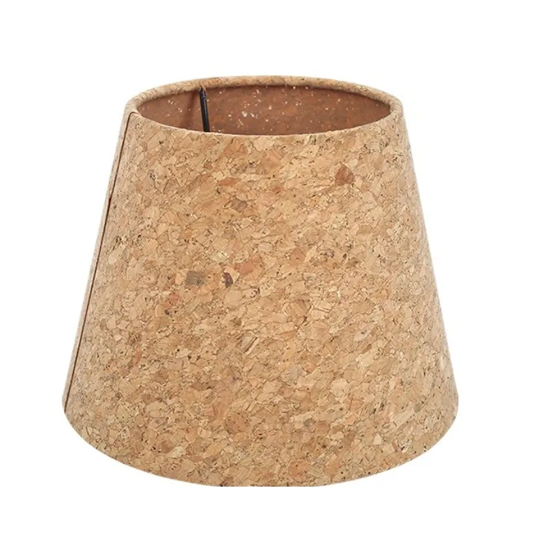 Leather Wood Chip Lampshade for Bedroom Study Table Lamp Floor Lamp, Removable Lamp Shade Shell Home Decor Lighting