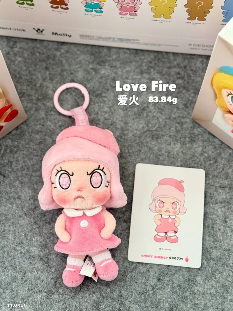 Genuine Pop Mart Molly Angry Energy Series Blind Box Guess Bag Cute Anime Figure Collectible Desktop Ornament Gift