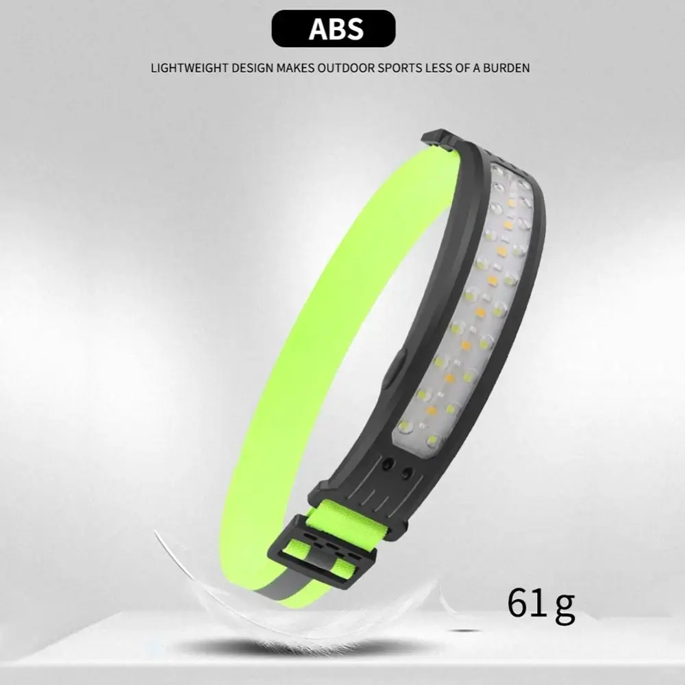 6 Lighting Modes COB LED Headlamp Powerful Wave Sensor Intelligent Waving Sensor Sensor Headlight Waterproof LED Headlight