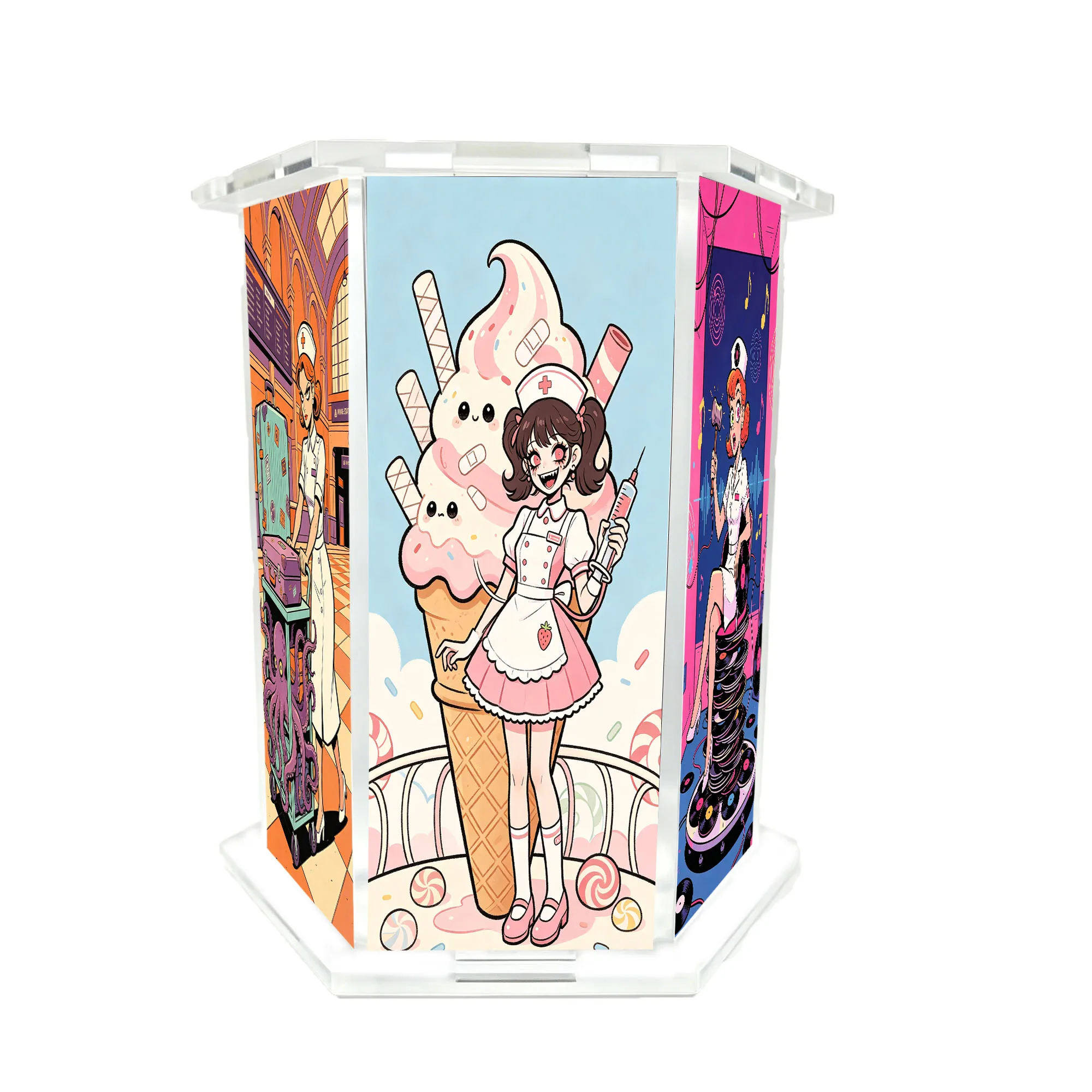 1PC Retro and Weird Nurse Pen Holder, Suitable for Giving to Family, Friends, and Colleagues