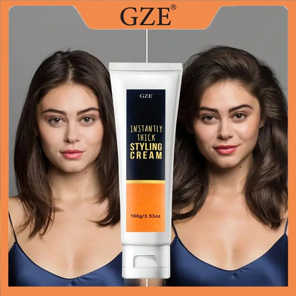 GZE Instantly Thick Styling Cream Formula for Effortless Styling and Long-Lasting Volume | Perfect for All Hair Types