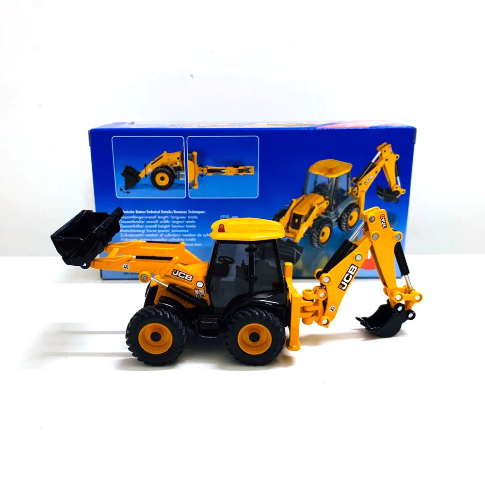 

3558 4CX Экскаватор-погрузчик 1/50, подарок на день рождения для мальчика, декор для игровой зоны, коллекционная модель строительной техники