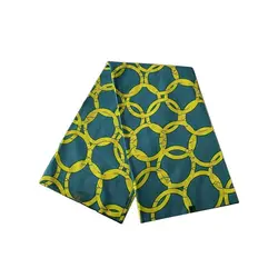 Tecido de cera africano Ankara, estilo Gana, nova chegada, 6 jardas, 100% algodão, Holanda