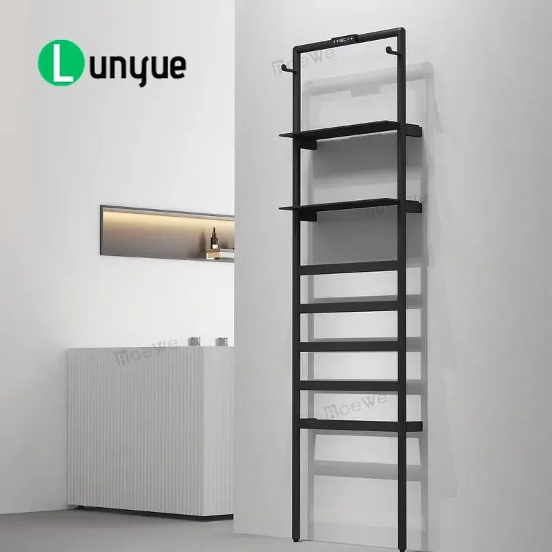 Modern Steel Electric Towel Heater Rack Intelligent Control Floor to Ceiling Bathroom Accessories Luxury Towel Rack with
