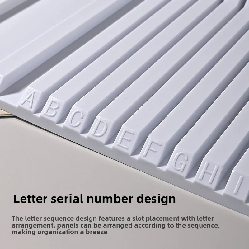 رف تخزين أجزاء النموذج لأداة نموذج تجميع Gundam منظم أجزاء من النوع الثابت سهل الوصول إلى رف المكونات