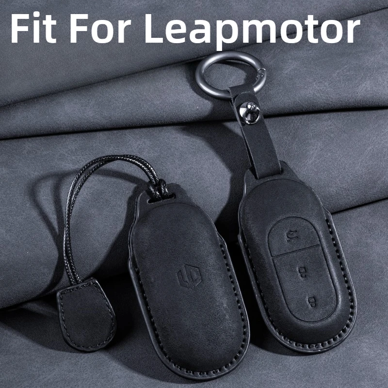 

Fit For Leapmotor C11 T03 C01 B10 2025 Car Key Card Holder Smart Card Case Suede Protective Shell