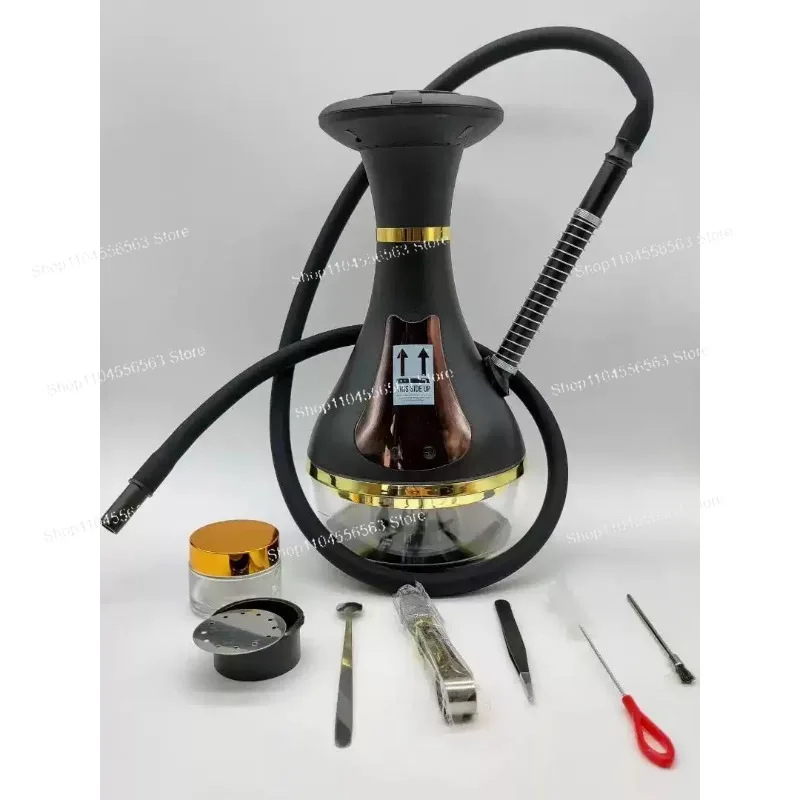 New Design LED Smart Charging Electric Hookah Kit, Cool Light Effect, Portable Complete Hookah Set