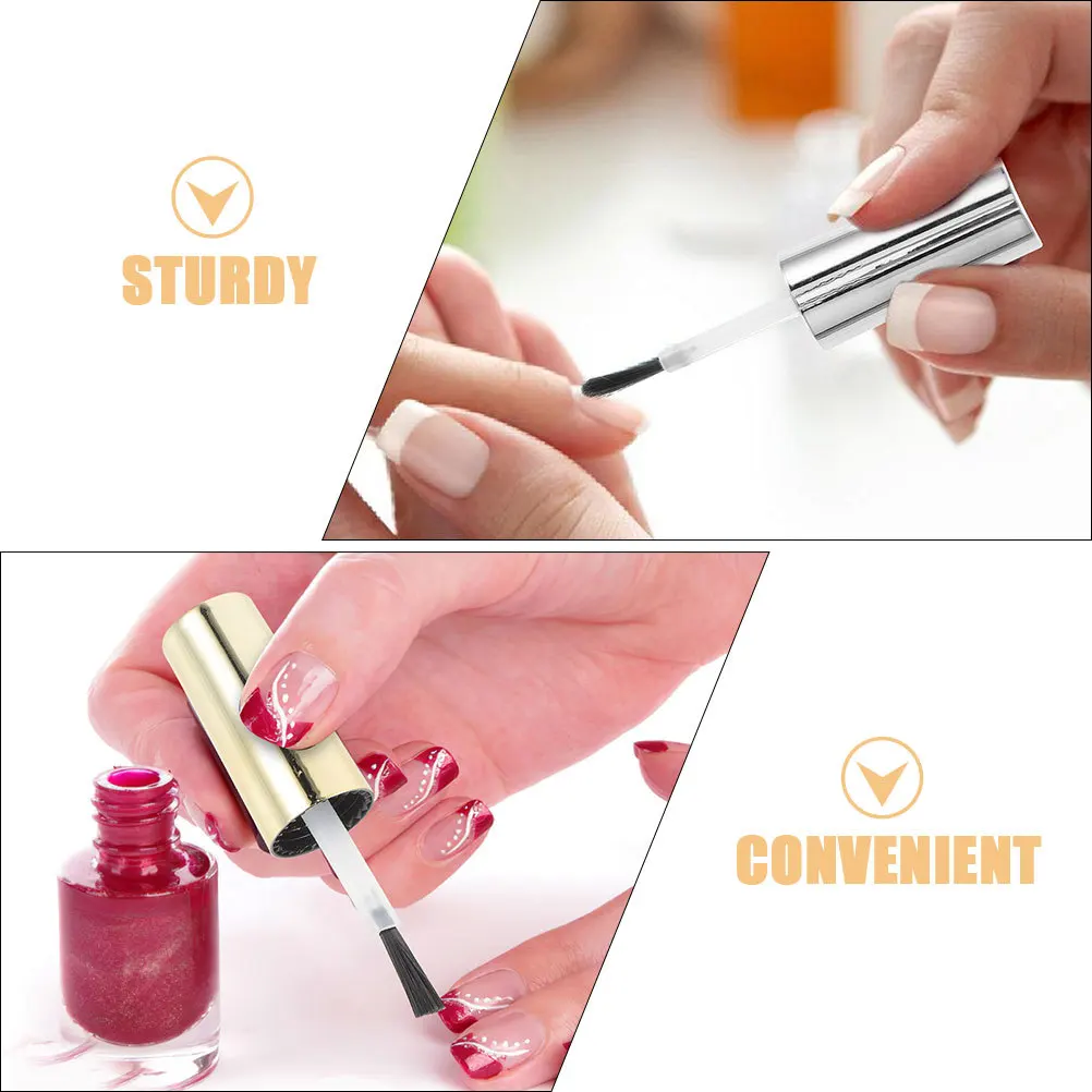 

20 шт., колпачки для бутылок с лаком для ногтей, замена кистей, прочная замена для бутылок с гель-лаком, принадлежности для ногтей, колпачки для бутылок с кисточкой