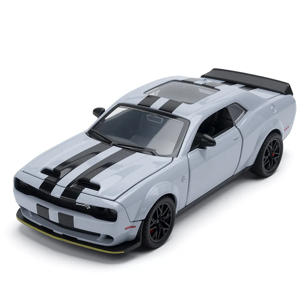1:32 Dodge Challenger SRT Hellcat Redeye Supercar Model Samochodu z Odlewu Metalowego, Metalowy Model, Ozdoba na Biurko i do Domu, Prezent Urodzinowy