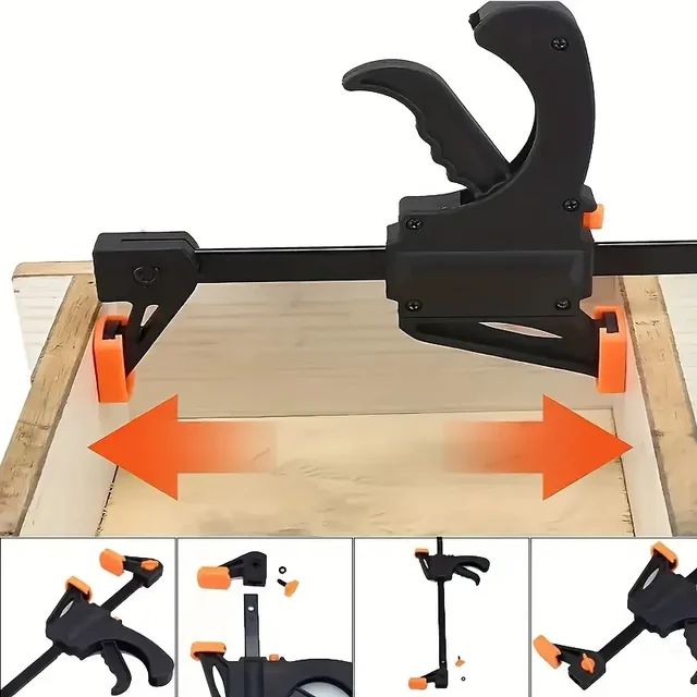 Woodworking Clamp F Hard Quick Release Ratchet Speed Squeeze Clip Kit Long Carpenter Set Nylon Gadget Work Bar Hand Tool 4inch 5 Woodworking Clamp F Hard Quick Release Ratchet Speed Squeeze Clip Kit Long Carpenter Set Nylon Gadget Work Bar Hand Tool 4inch 5