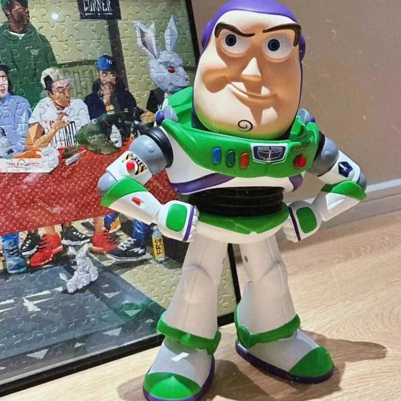 

Buzz Lightyear 36cm Disney Toy Story Home Furnishings Handmade Tide Play Anime Figure Model Toy Dolls Boys And Girls Cute Gifts