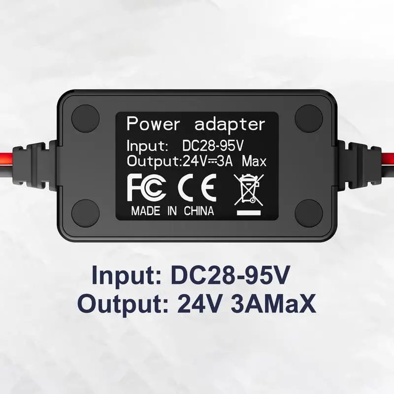 Convertidor de potencia para motocicleta DC28-95V a 24V, convertidor de voltaje reductor, transformador de fuente de alimentación, módulo de voltios