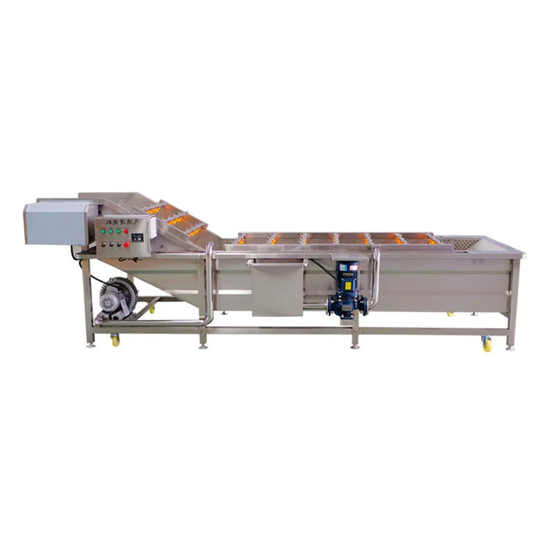 Fully Automatic Rotary Drum Washer for Leafy Vegetables Root and Tuber Vegetables and Crayfish CE Certified
