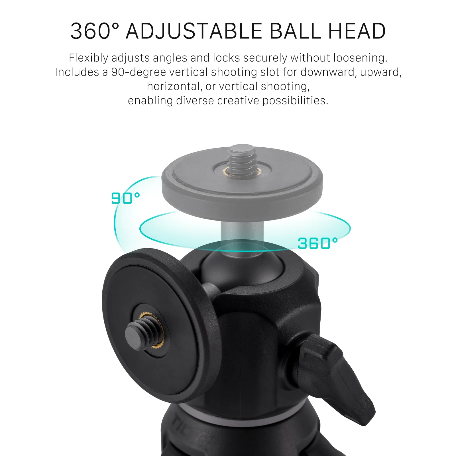 TILTA TT-VT01 حامل ثلاثي القوائم قابل للتمديد لمدونة الفيديو (1 كجم) حامل ثلاثي القوائم Monopod صغير متوافق مع DJI Osmo Action 3 4 5 PRO