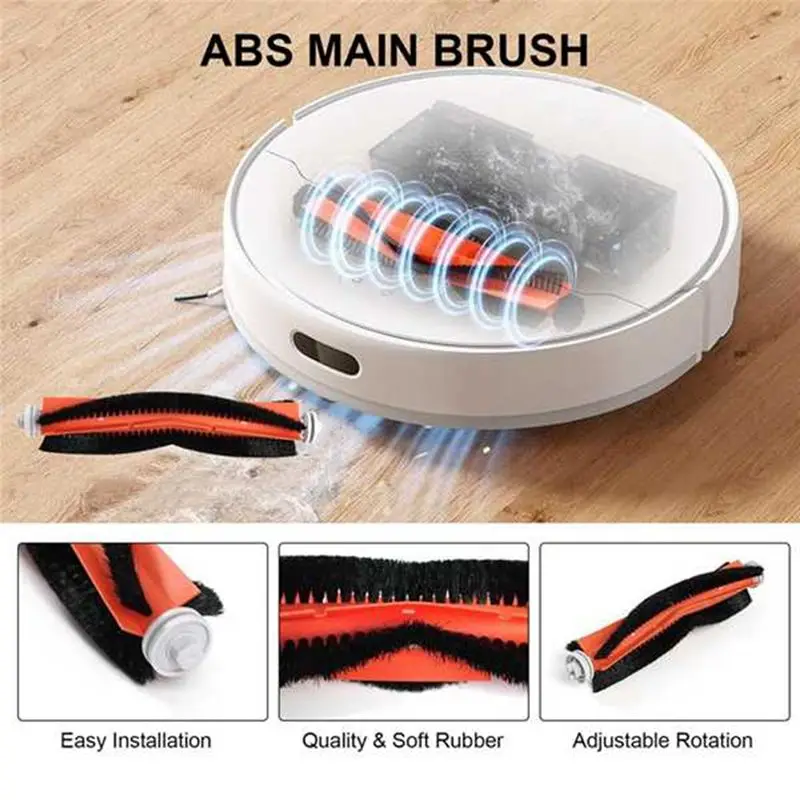 AT29-14PCS Brush Dust Bag Filter And Mop Cloth Set For Dreame D10 Plus Z10 Pro L10 Plus Vacuum Cleaner Replacement Parts