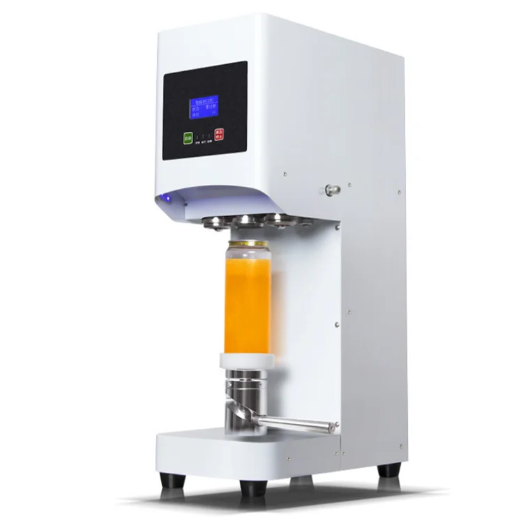 

Новое поступление, электрическая полуавтоматическая высокоточная машина для запечатывания ПЭТ и консервных банок, укупорочная машина для напитков