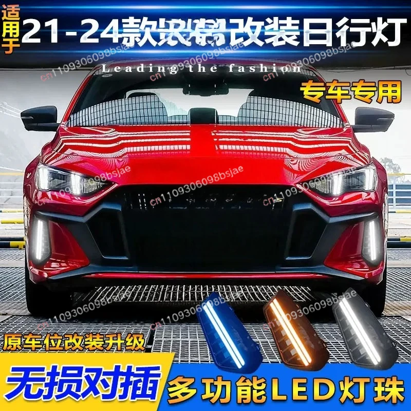 DinCh LED Foglight DRL For GAC Trumpchi Empow Shadow Leopard 2021 22 23 2024 Front bumper foglight foglamp Daytime running light