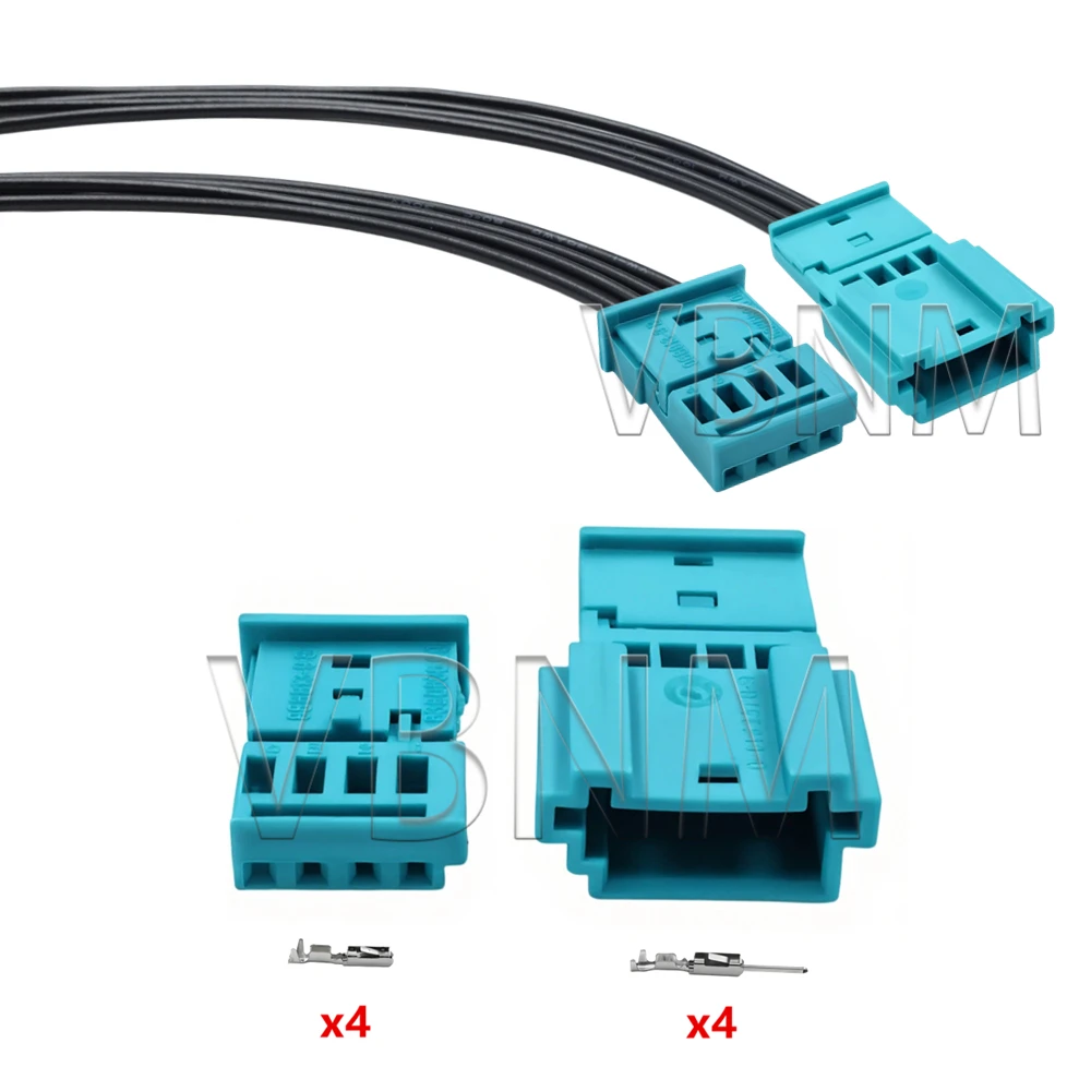 4 Pin 0-1452576-9 968813-9 1452576-9 AC Assembly Car Tweeter Speaker Small Current Modification Plug Accessories For BMW