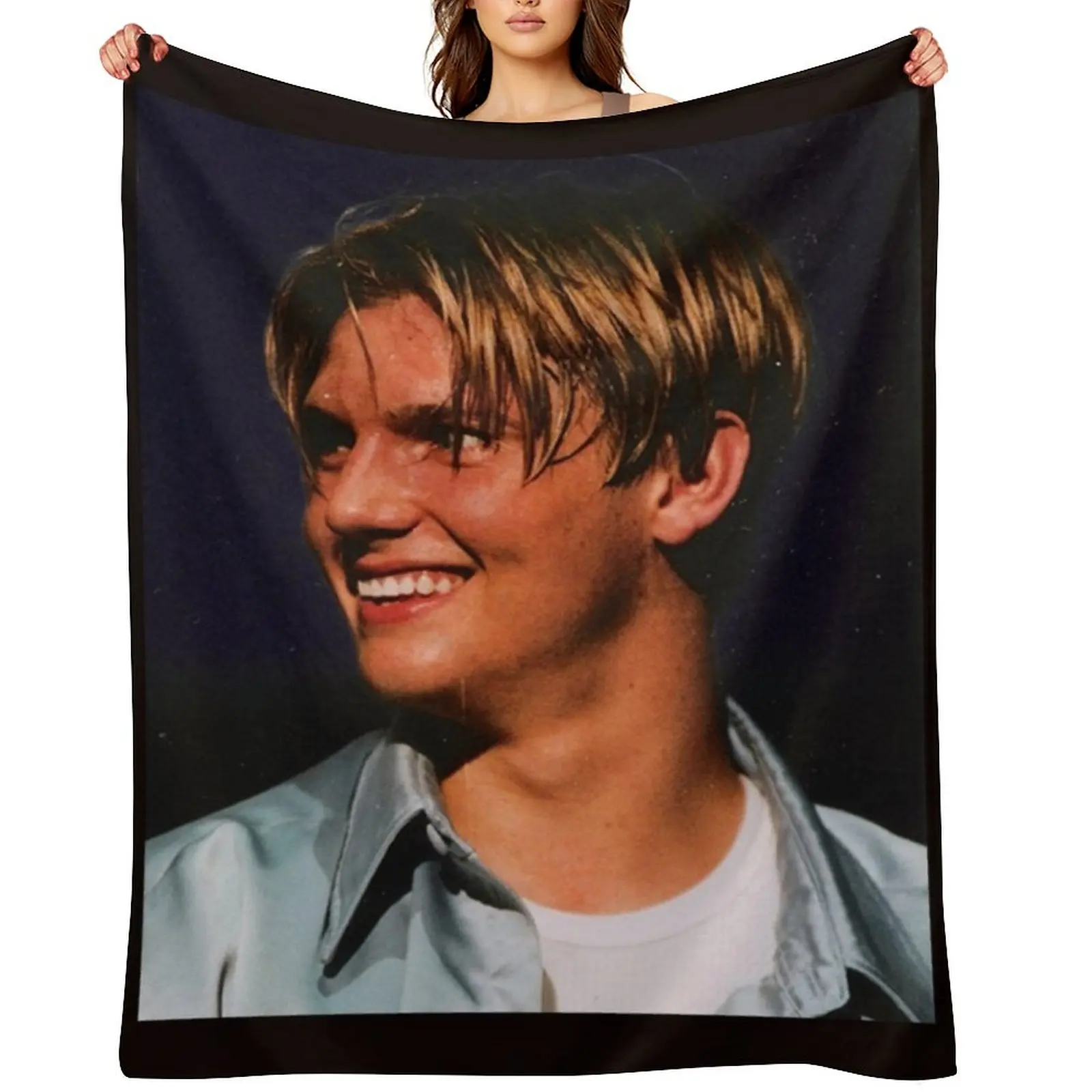 

Nick Carter - Poster Throw Blanket Soft Shaggy Decorative Beds sofa bed Blankets