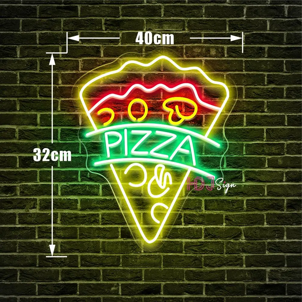 Neon Led Sign Pizza House Decor Wall Hanging Neon Sign Led Light For Pizzeria Kitchen Restaurant Neon Lights Open Sign Bar Party