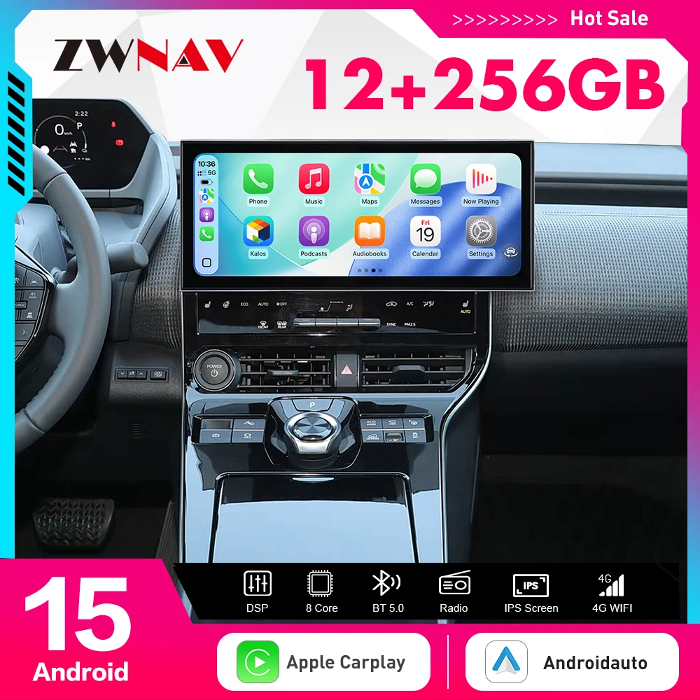 

15.8inch Android 15 Carplay Car Radio Touch Screen For Toyota bZ4X 2022-2025 GPS Navigation Multimedia Player Head Unit Auto