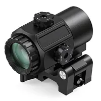 G43 Sight 4X Fixed Magnifier Scope Quick Detachable Flip-Up Airsoft Hunting Collimator Sight for Precision Target Shooting