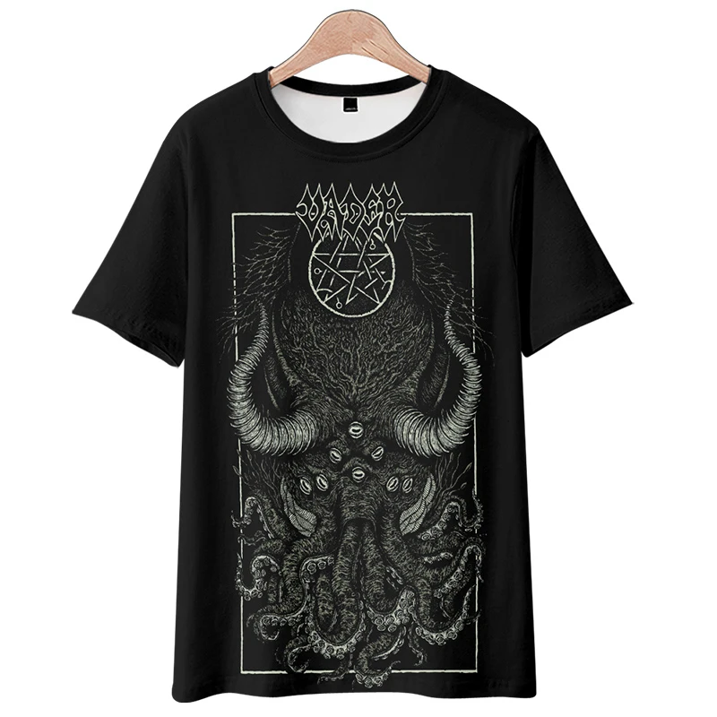 Camiseta de manga corta con estampado 3D de pulpo para hombre y mujer, camisa divertida de manga corta a la moda, ropa de calle, disfraz de Cosplay