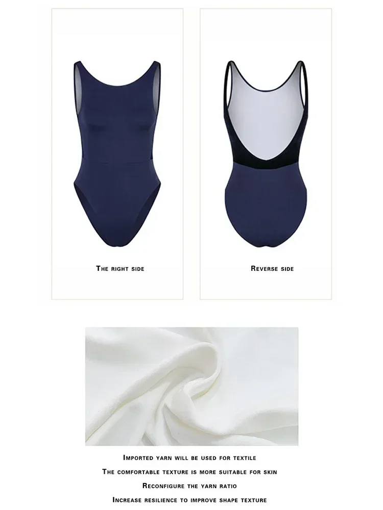 Women Dance Ballet Mesh Loetard Exquisite Little Bear Printing U-shaped Mid-back Profile Comfortable Shoulder Named Alice