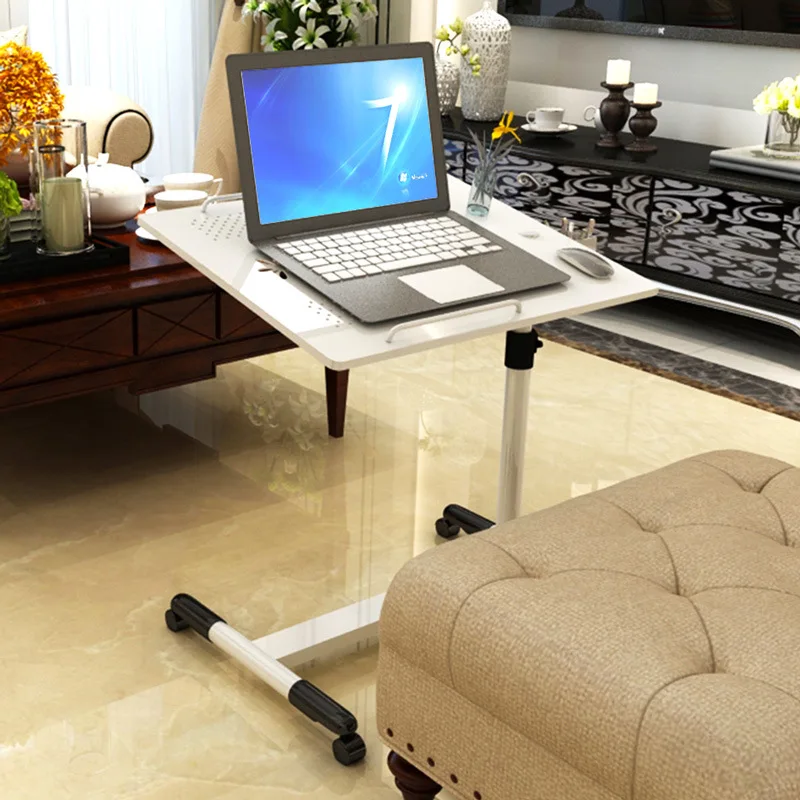 Bedside Multifunctional Laptop Table Foldable Movable Adjustable Height Rotating Minimalist Table Gaming Pc Computer Desk