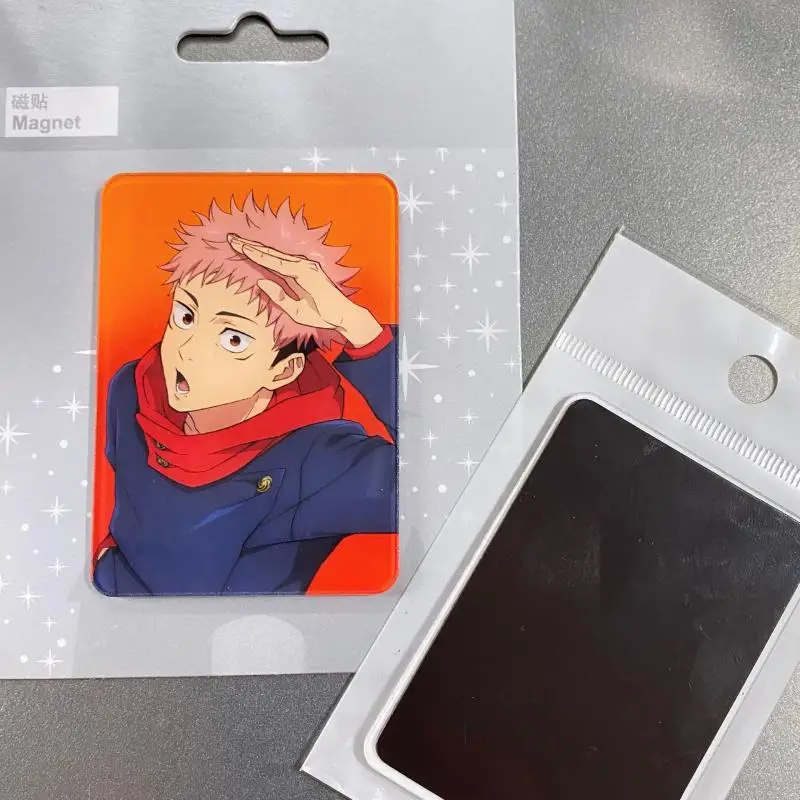 Anime Jujutsu Kaisen Kawaii Refrigerator Magnet Magnetic Stickers Surrounding Patch Gojo Satoru Decorate Cartoon Gift Wholesale