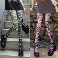 80D Pantyhose Tights Camouflage Printed Foot-stepping Pantyhose Autumn Winter Japanese Leopard Print Stockings Sexy Women Tights