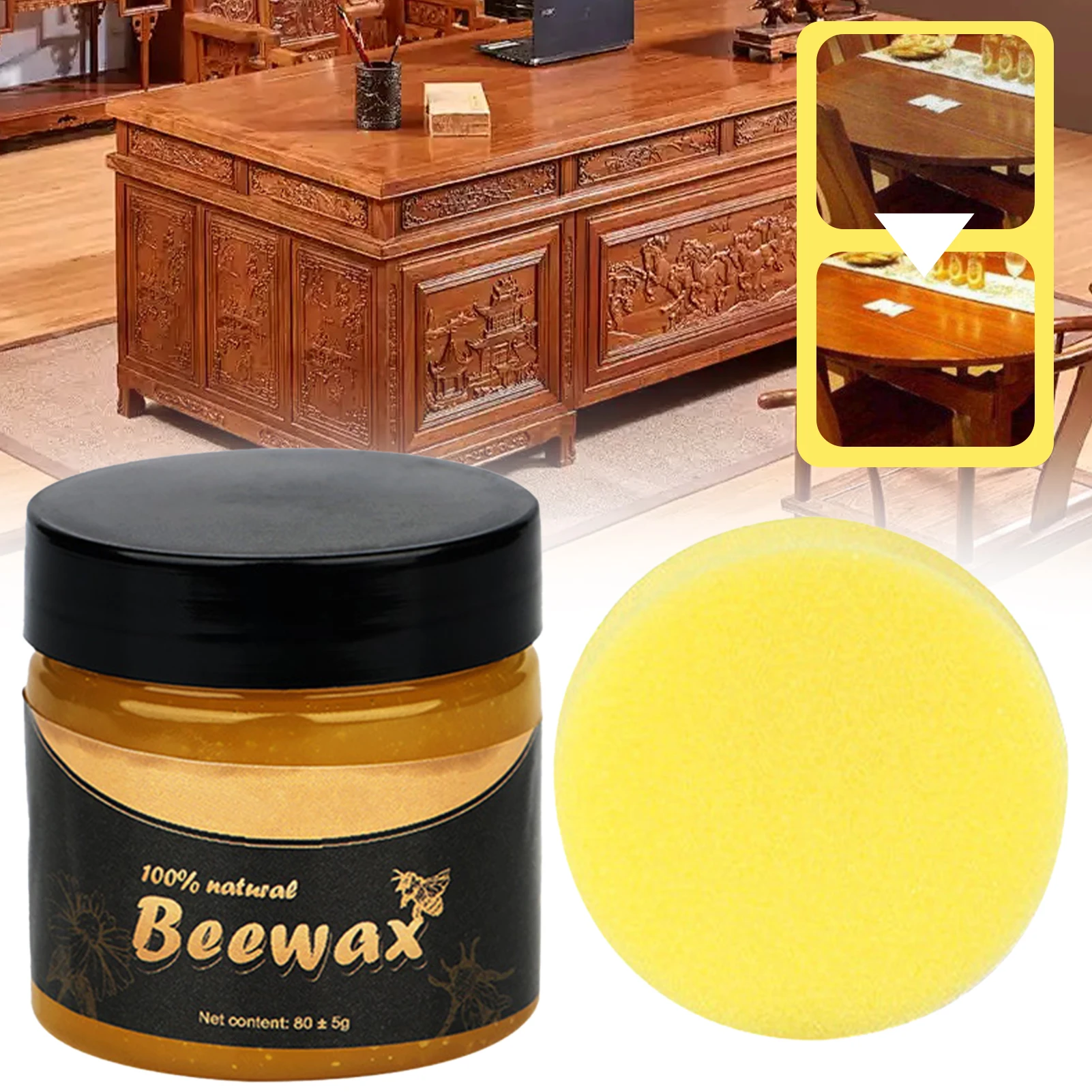 Wood Seasoning Beewax Waterproof Wood Seasoning Cream For Living Rooms