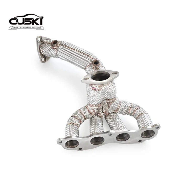 Collettore di scarico isolato adatto per Honda Civic 1.8 aggiornamento K24 2010-2016 sistema di scarico con raccordi di scarico in acciaio inossidabile