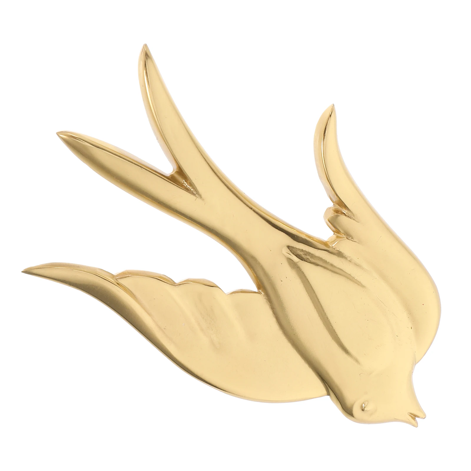 

1pcs Exquisite Brass Bird Figurines 3.5X2.3 Inch Lifelike 3D Hanging Ornament For Home Garden Bedroom Decor Metal Wall