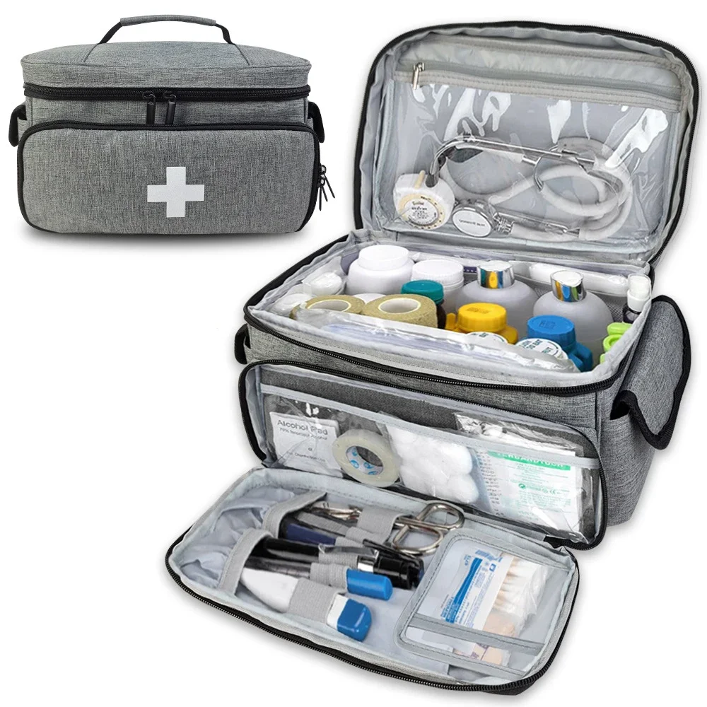 Imagem -02 - Handheld Travel Medical Kit Organizador Multifuncional de Classificação Kit de Primeiros Socorros para Casa Escola Sala de Saúde Gabinete de Medicina Clínica