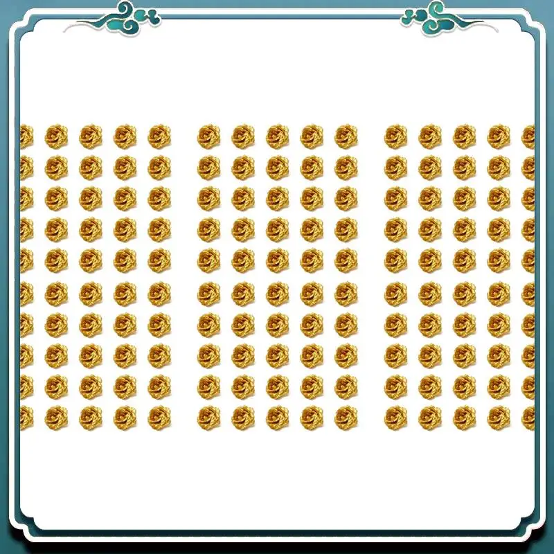 

A67K-искусственные цветы, шелковые головки розы, 150 шт. для украшения альбома для шляп, одежды, свадебного украшения (золото)