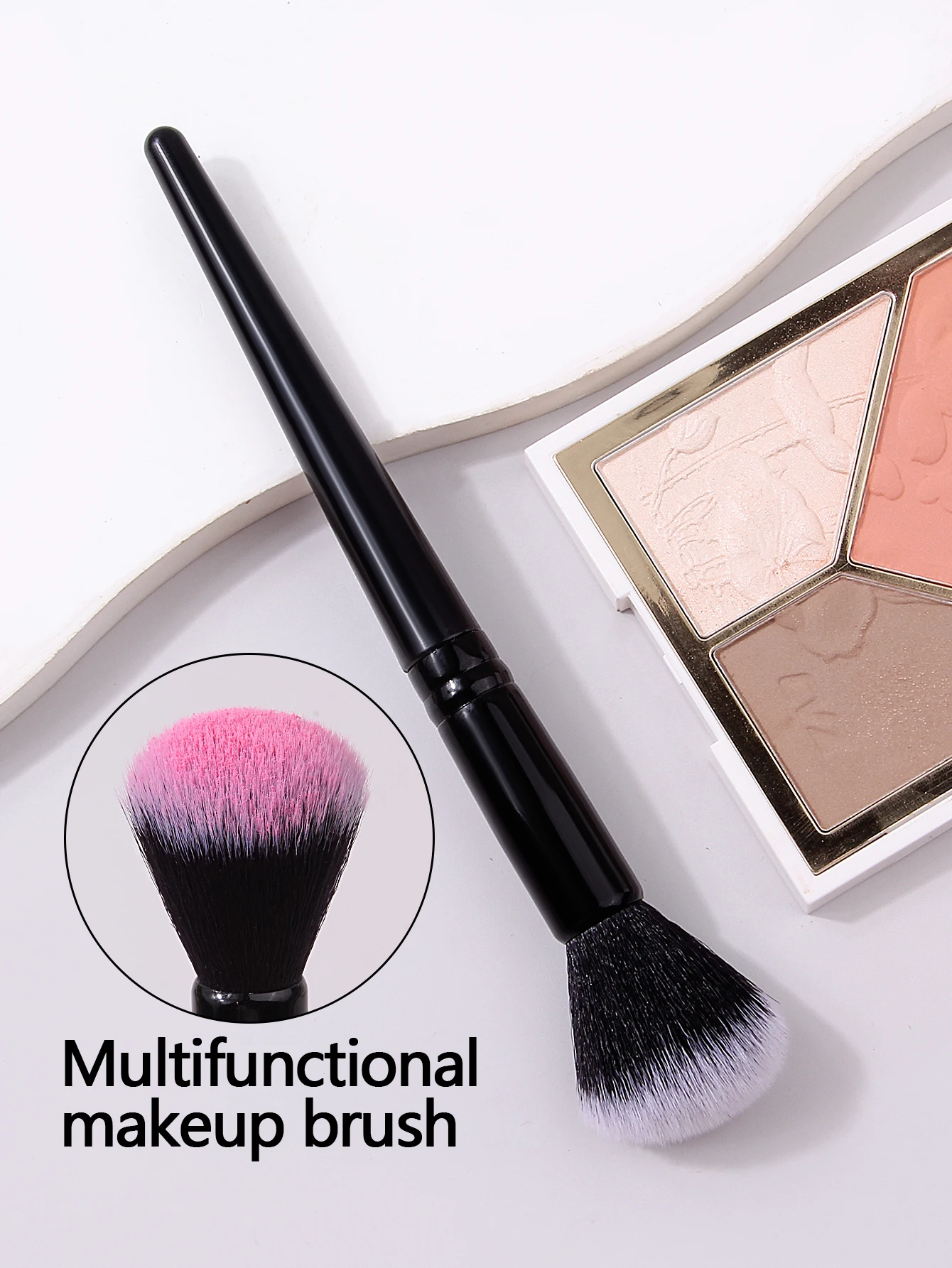 1 Stuks Contour Borstel Gezicht Contour Instelling Poeder Beeldhouwen Borstel Hoge Kwaliteit Taps Toelopende Markeerstift Contour Poeder Make-Up Tool