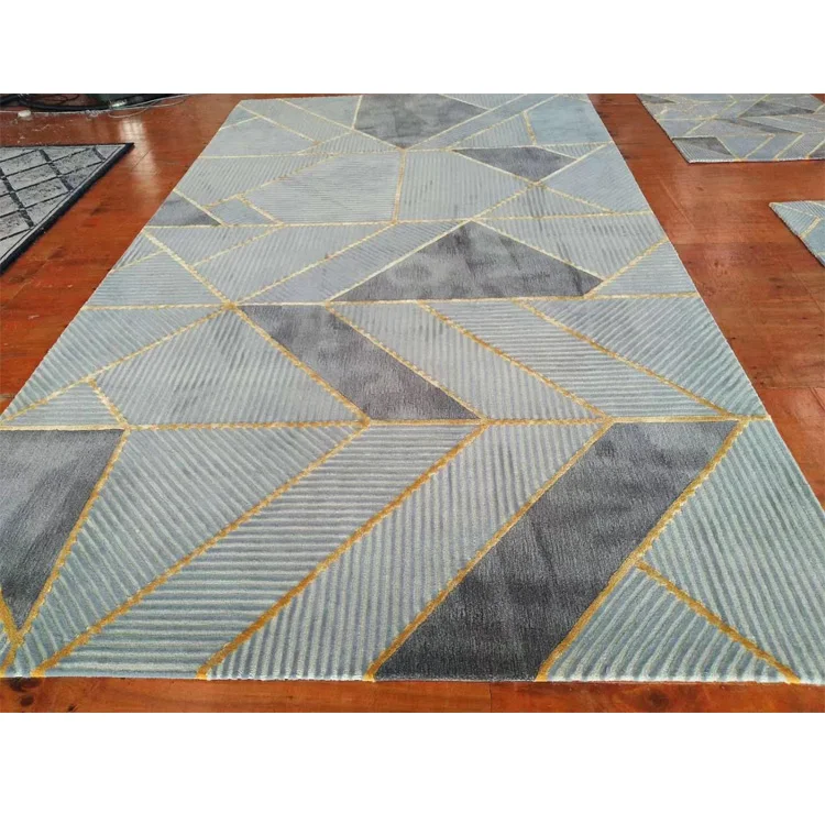 Luxury Design Home Decor Handmade Carpets Hand Tufted Soft Wool Rug