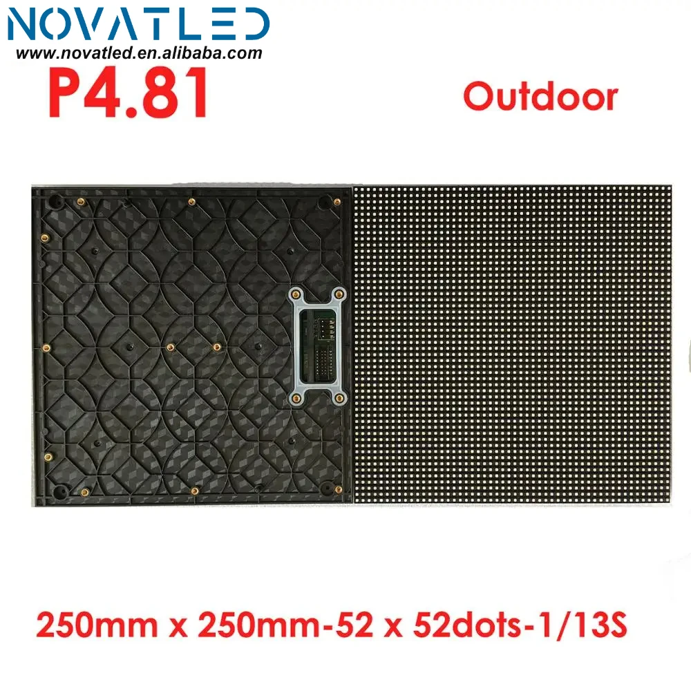 Rental led programable led video wall outdoor light weight easy carry easy install led display video panel p4.81 led module