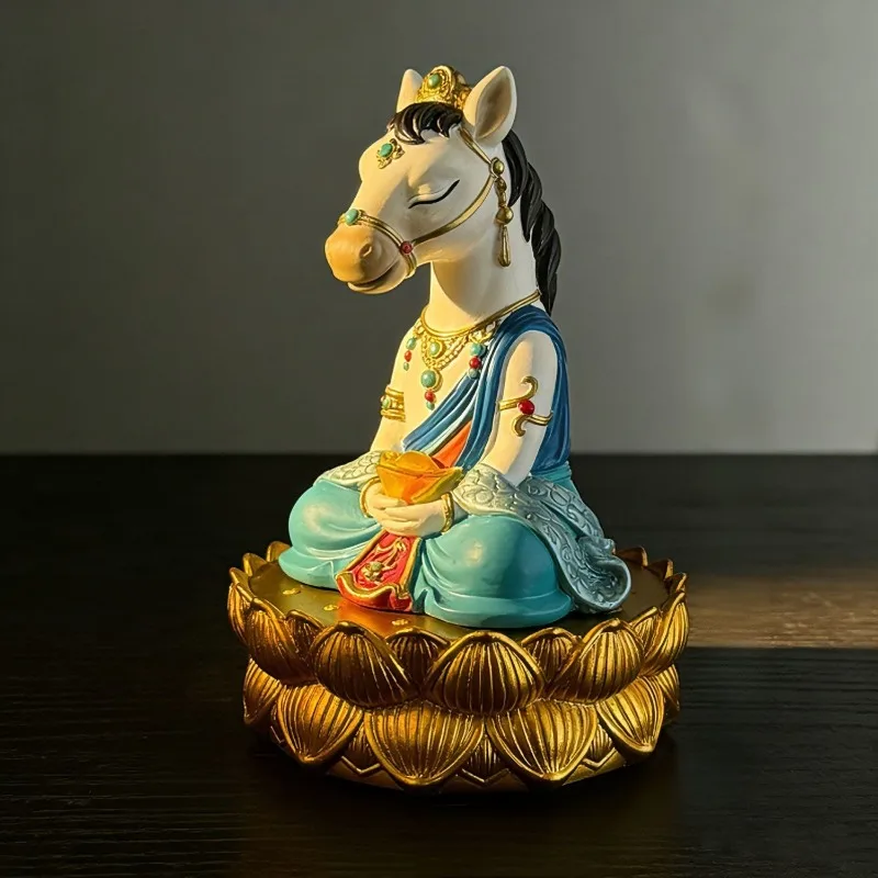 2026 Year of The Horse Zen Inspired Ornaments Mascot Feng Shui Ornament Wealth Living Room Foyer Decor Holiday Gifts Home Decor