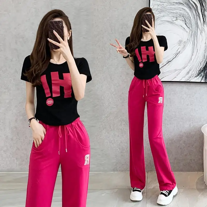 Drawstring Womens Pants Sports Clothing Jogging Sweatpants Fitness Joggers Trousers for Women Elastic Waist G Korean Fashion 90s