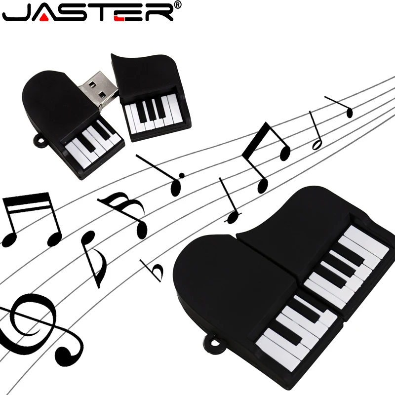 

JASTER new arrival promotion Fashion creative flashdrive 4GB 8GB 16GB 32GB 64GB USB2.0 Cartoon Grand piano USB gift for kids