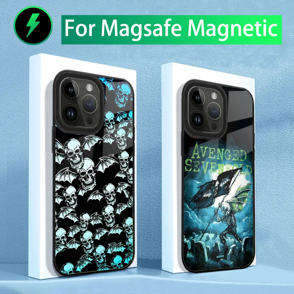 

A-Avenged Sevenfold Phone Case For iPhone 15,14,13,12,11,Plus,Pro,Max Mini Magsafe Magnetic Wireless Charging