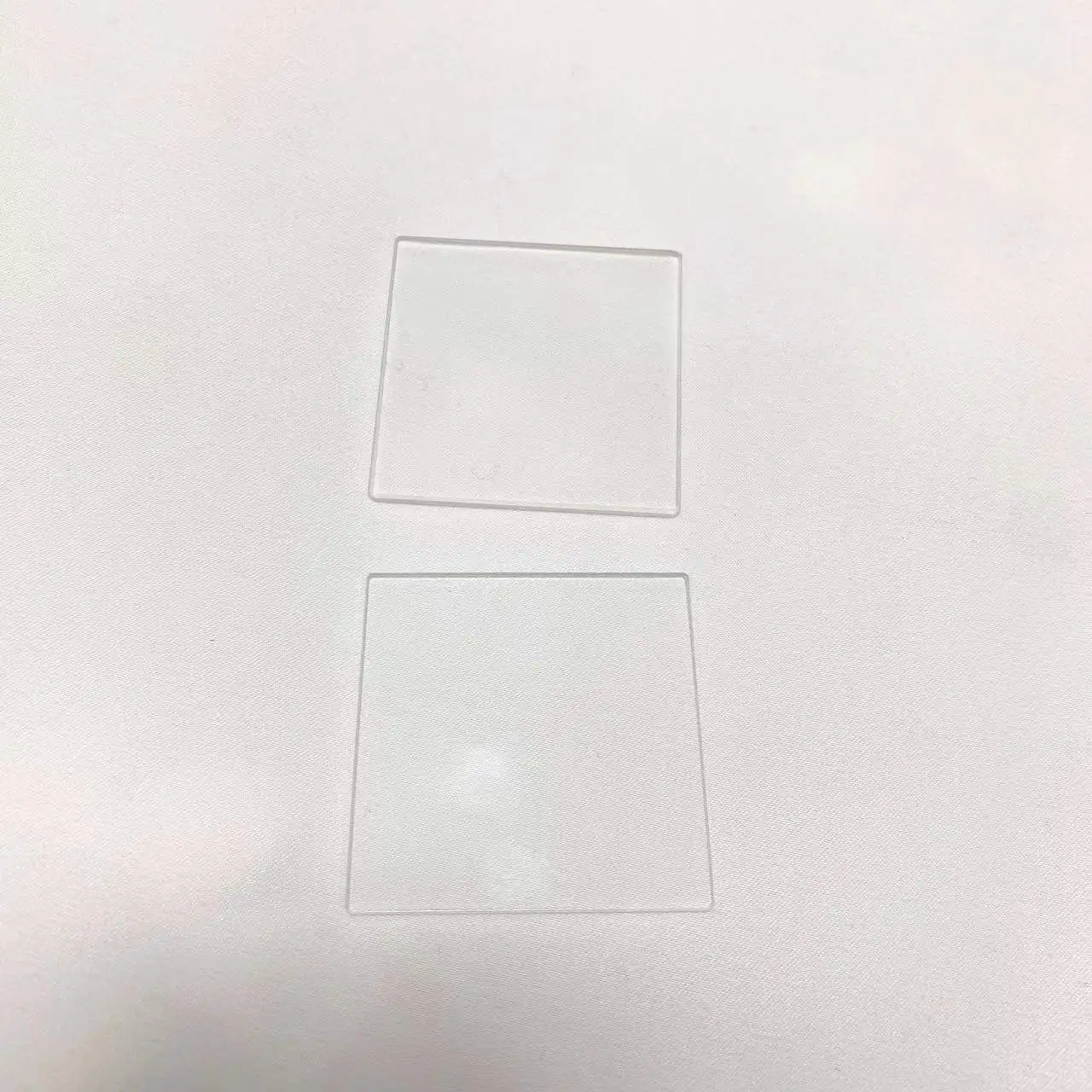 현미경 슬라이드용 석영 유리, 총 크기 46x46x1.5mm, 투명 융합 실리카, 5 개