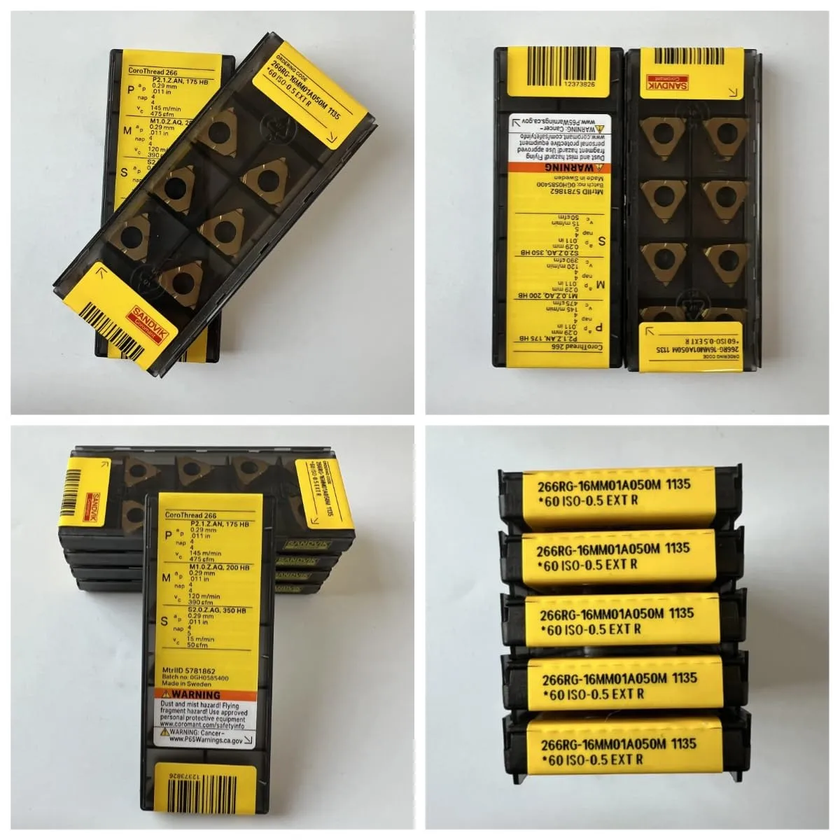 266RG-16MM01A050M 1135 / CNC lathe carbide blade 10 Pcs