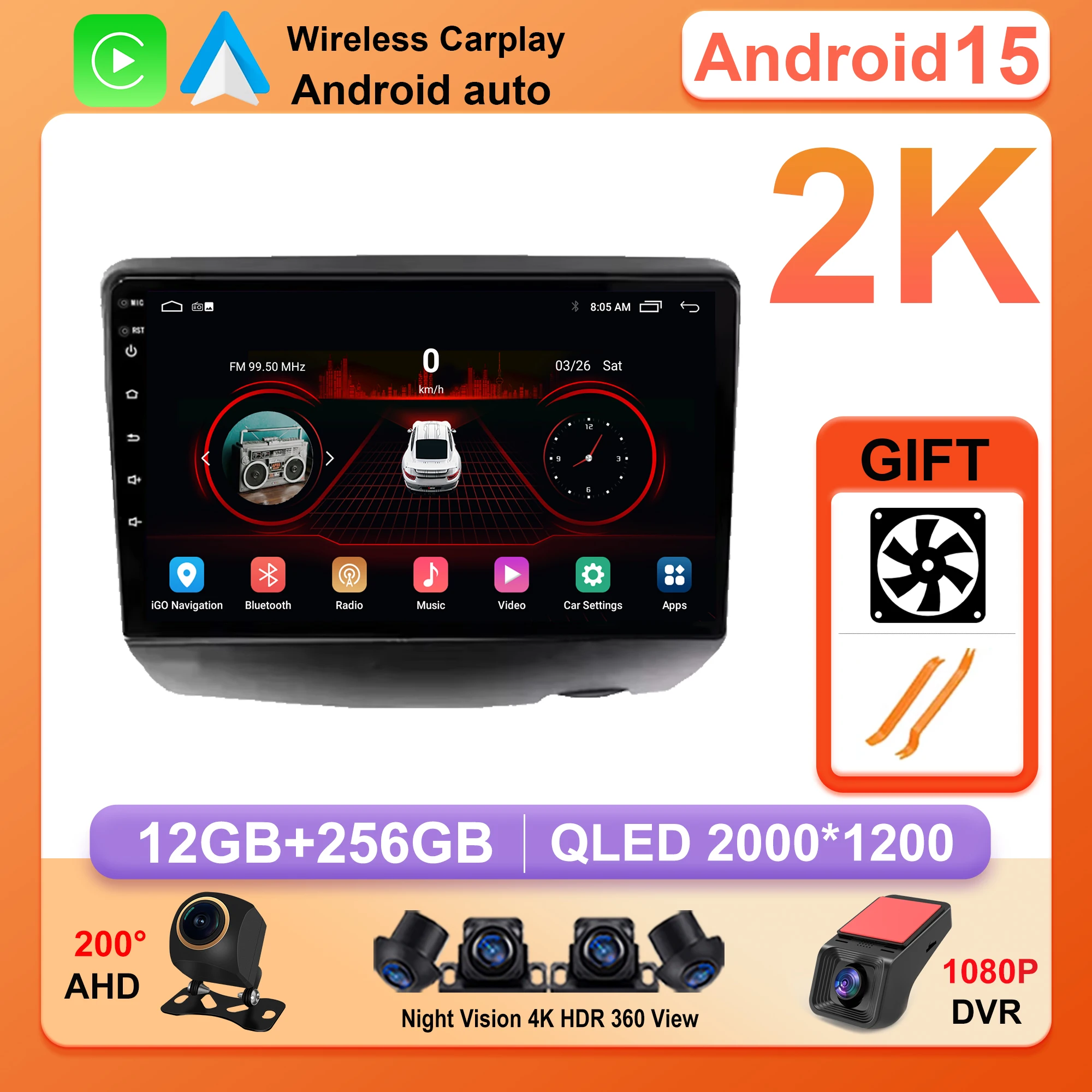 Car Radio For Toyota Vitz XP10 Yaris Platz Echo 1999 -2005 Auto Navigation Touch Screen Player Multimedia Android Auto Carplay