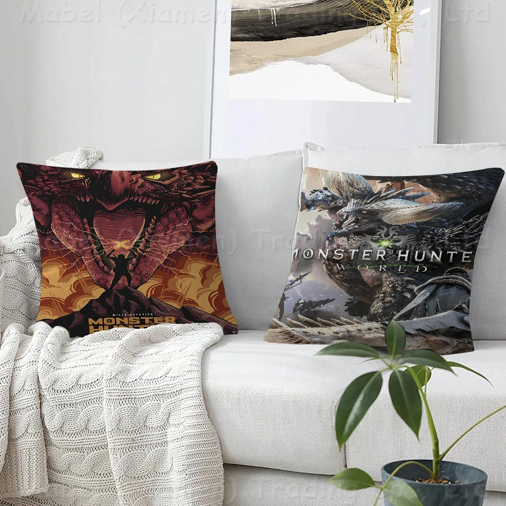 

Monster Hunter Cushion Cover 30x50 Polyester Sofa Cushions Decorative Throw Pillows Home Decoration Pillowcover