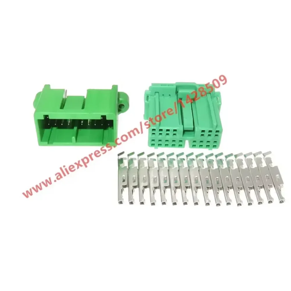 1 Set 16 Pin Auto Female Male Automotive Plug PCB Board Socket Connector For Car Wiring Harness IL-AG5-16S-D3C1