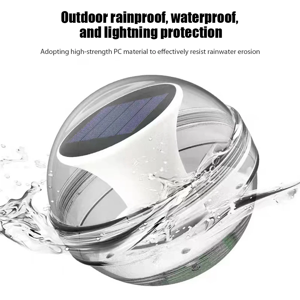 Pool Landscape Lamp 600mAh Ambient Decorative Lamp Floating Pool Light Color Changing Solar Water Floating Lamp for Hot Tub Pond